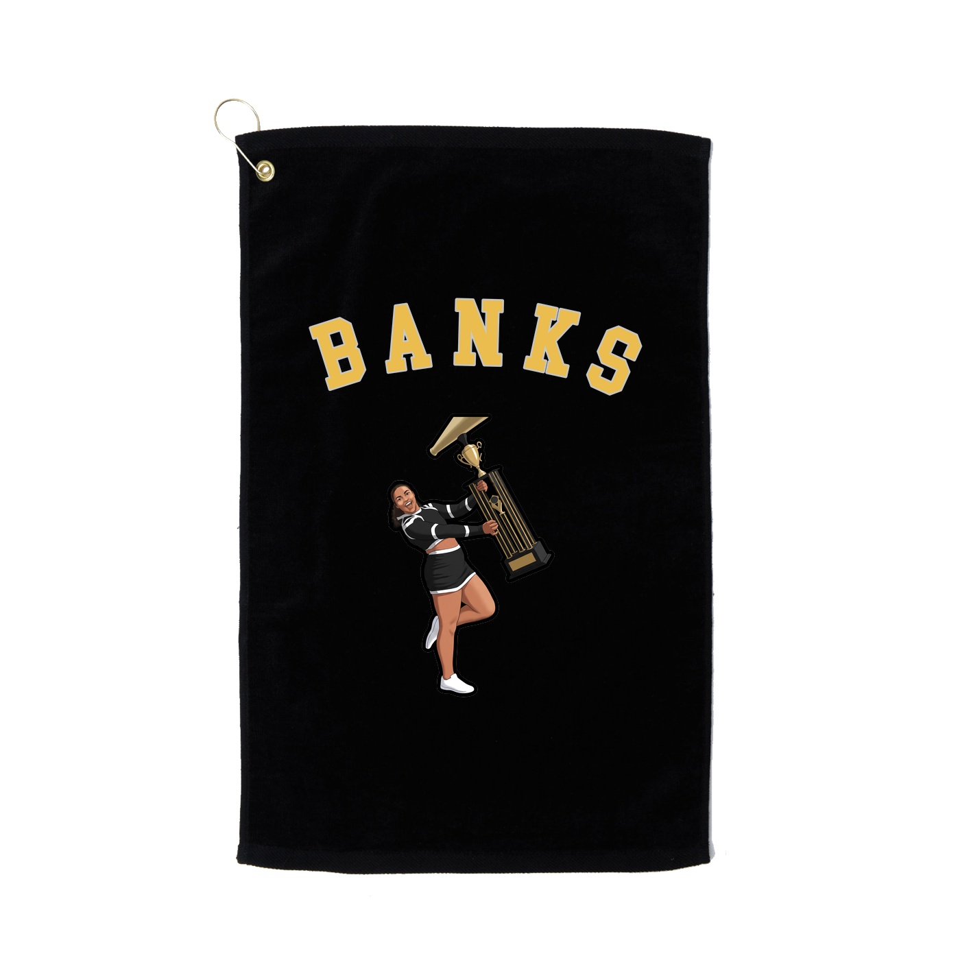 Golf Towel — Shirsey Arch in Black