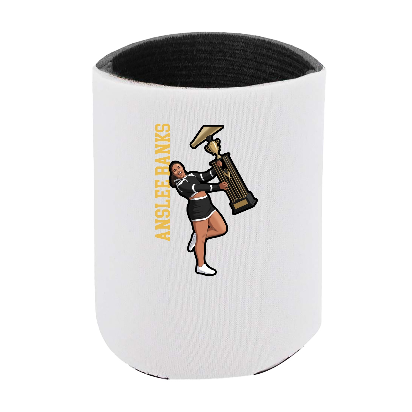 Can Holder — Name Vertical in White