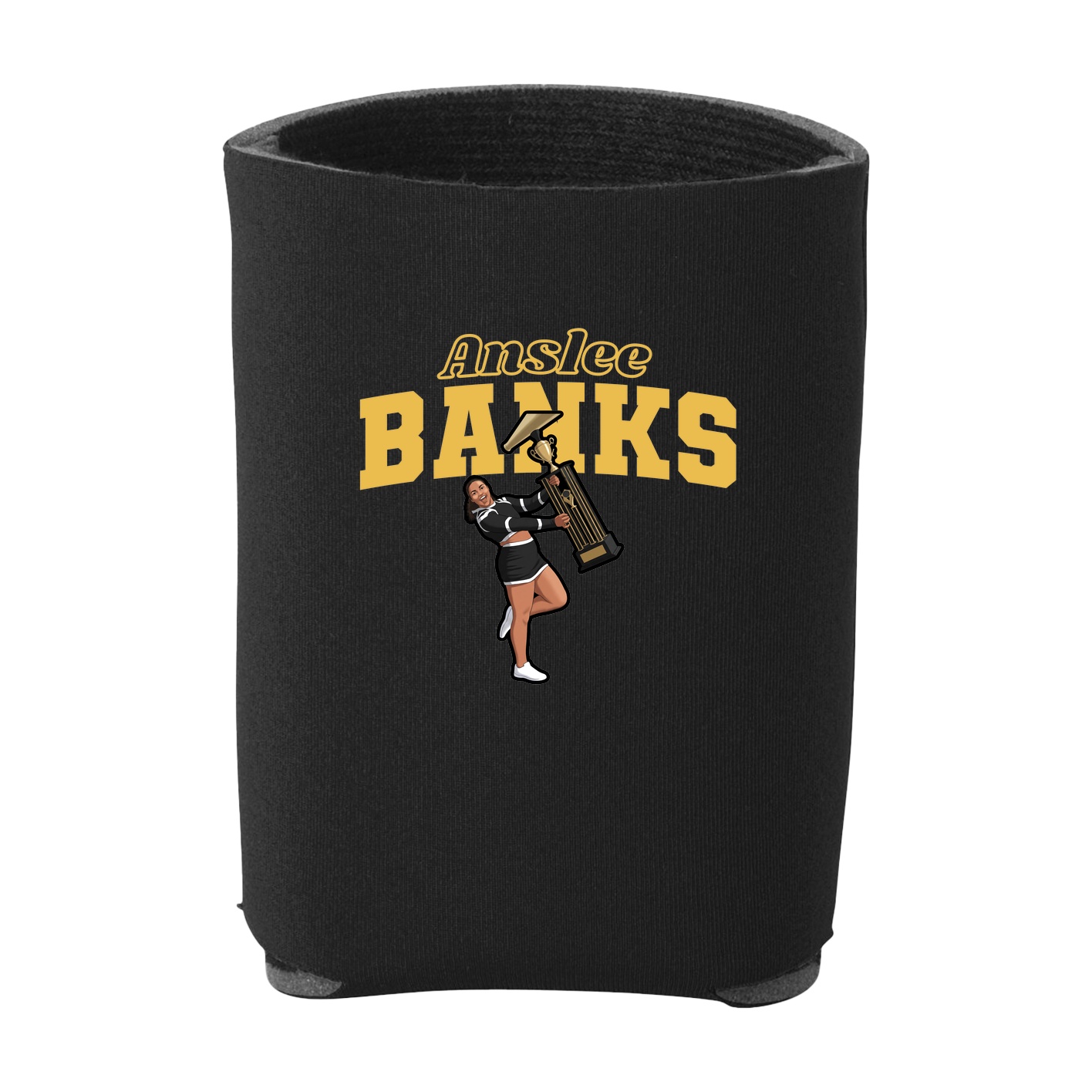 Can Holder — Name Arch in Black