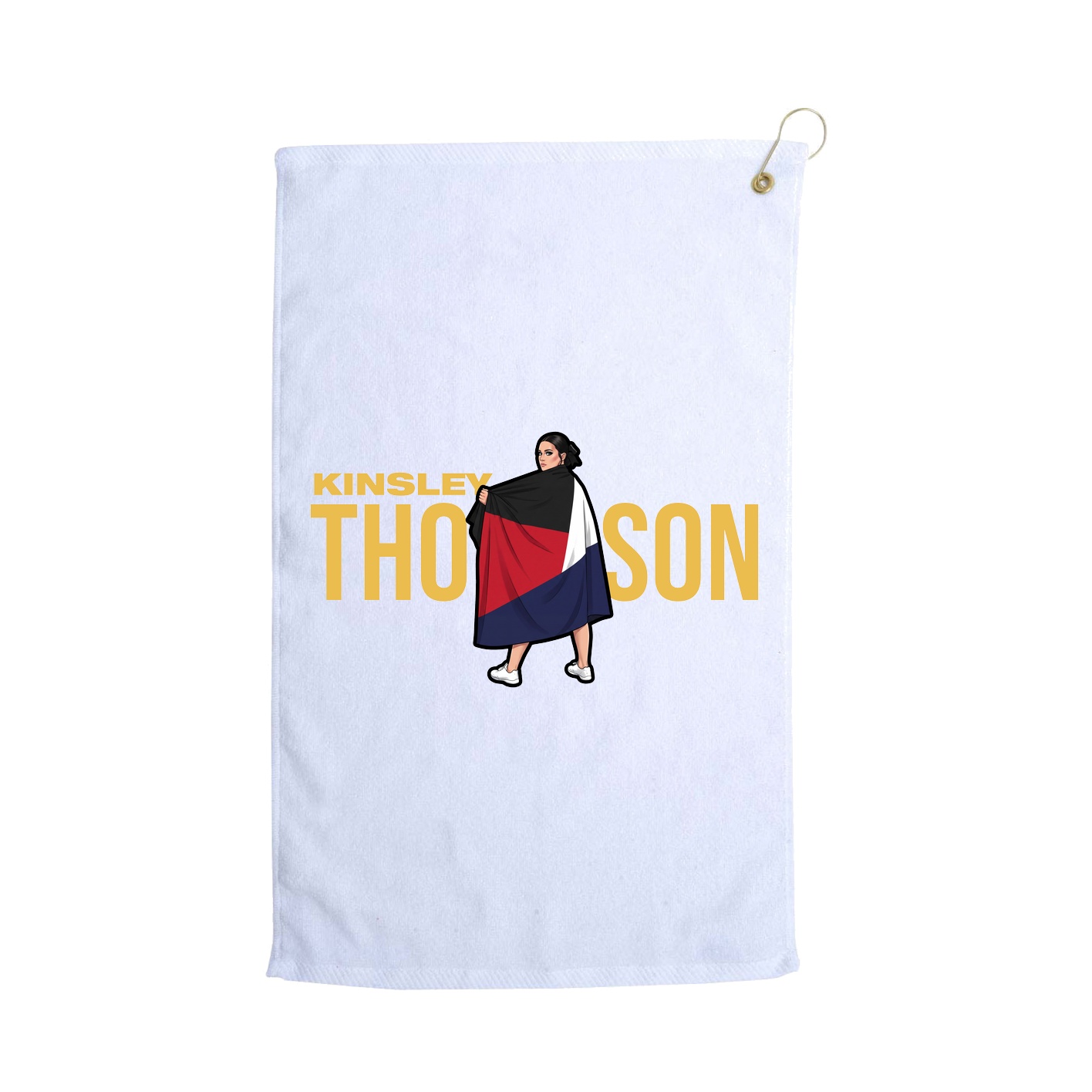 Golf Towel — Player Name in White