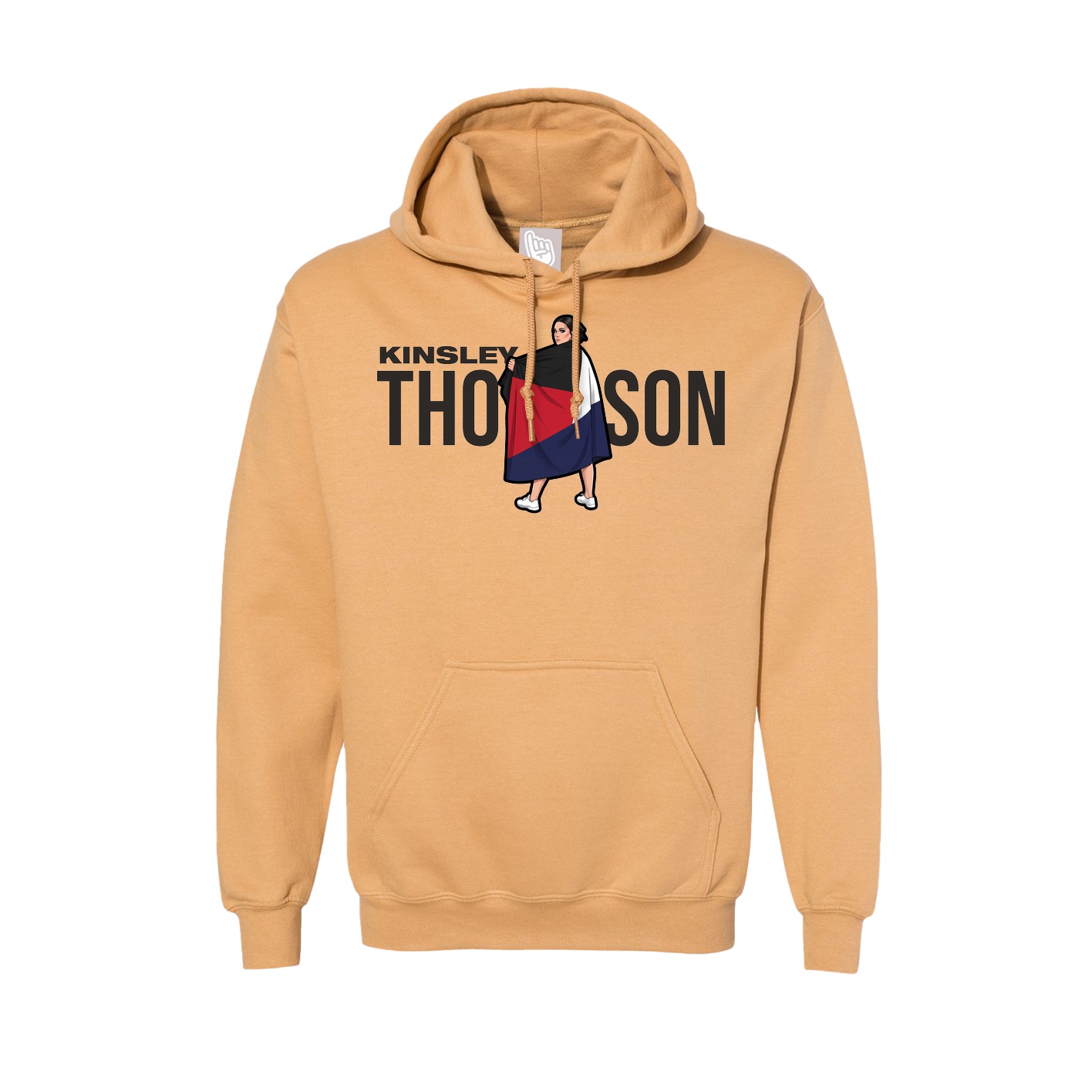 Hoodie — Player Name in Vegas Gold