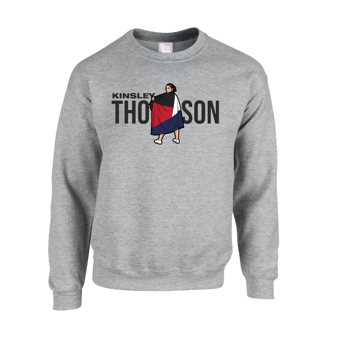 Fleece Crew — Player Name in Grey