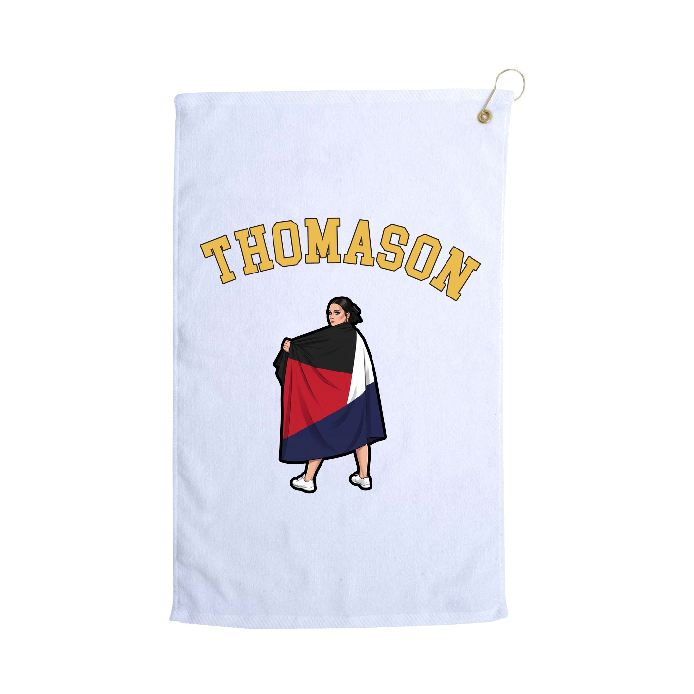 Golf Towel — Shirsey Arch in White
