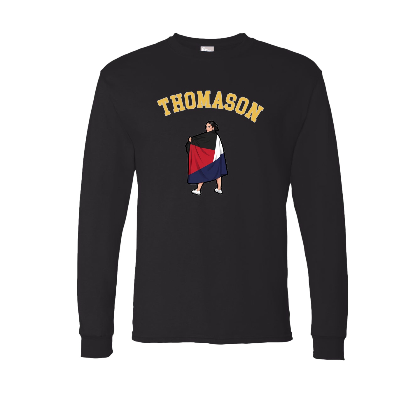 Long Sleeve Tee — Shirsey Arch in Black