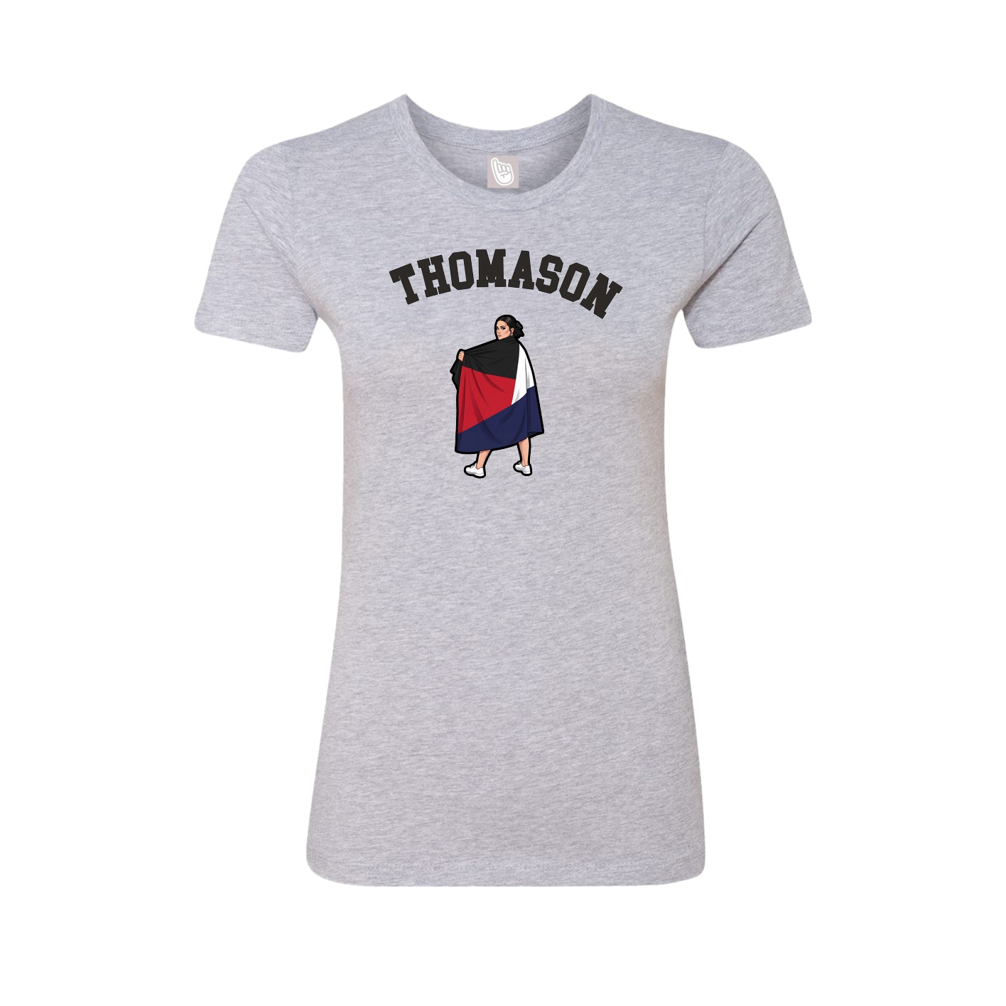Fitted Women's Tee — Shirsey Arch in Grey
