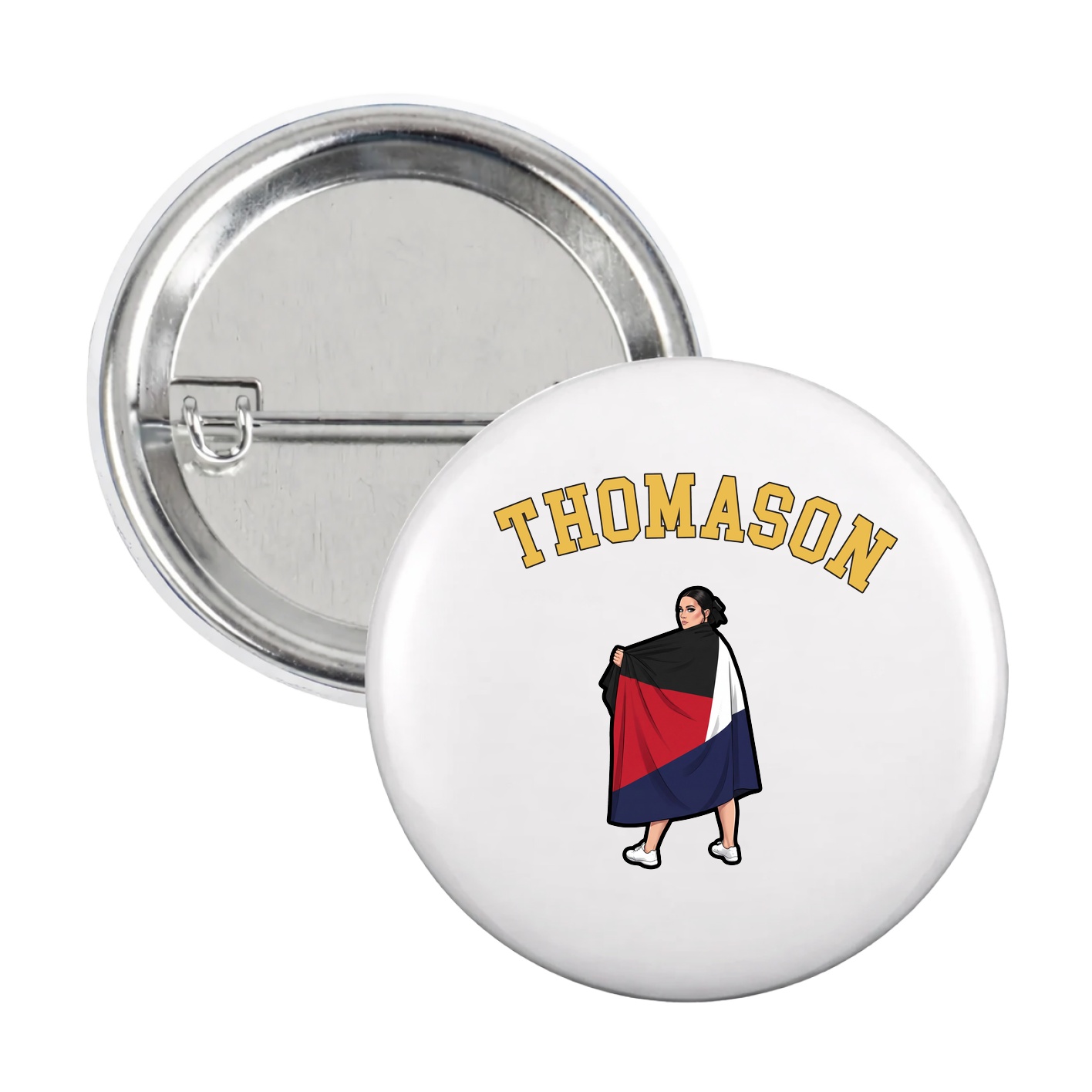 Game Day Button — Shirsey Arch in White
