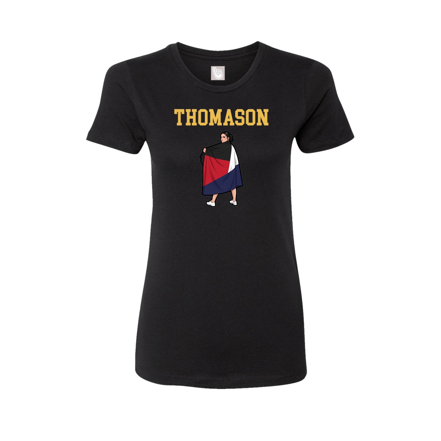 Fitted Women's Tee — Shirsey in Black