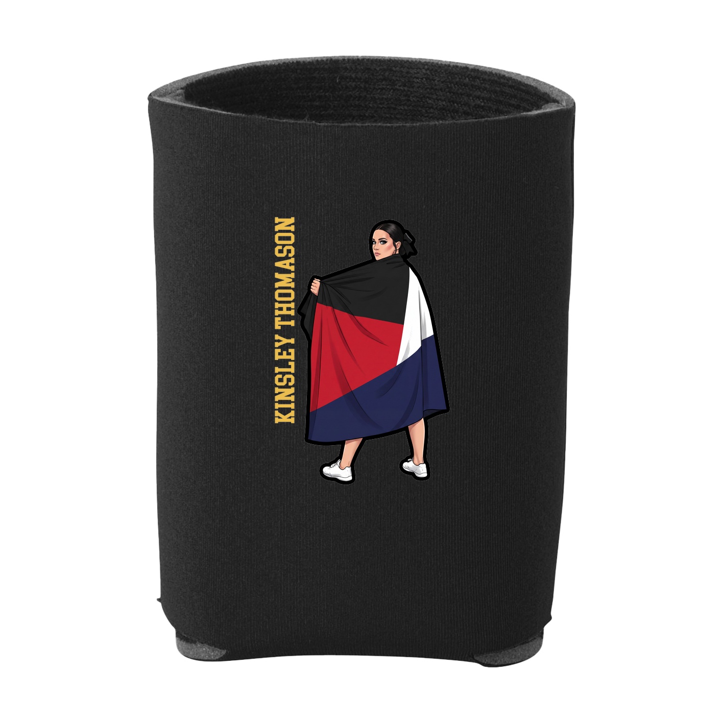 Can Holder — Name Vertical in Black