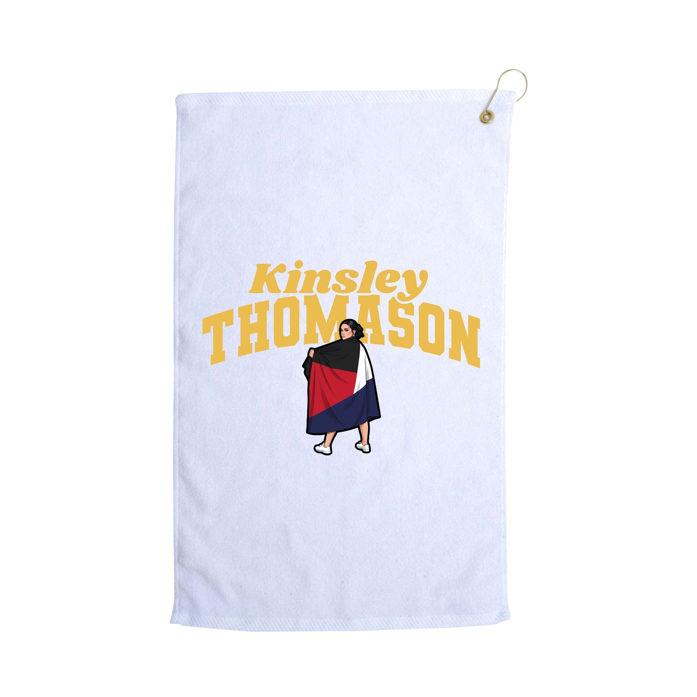 Golf Towel — Signature Arch in White