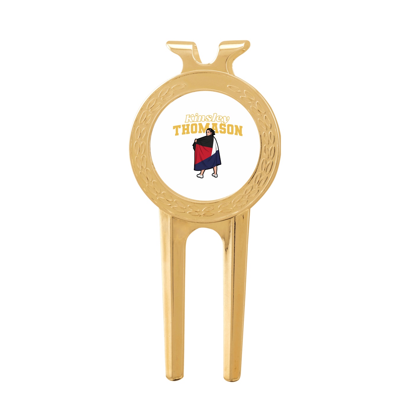 Divot Tool with Ball Marker — Name Arch in Classic