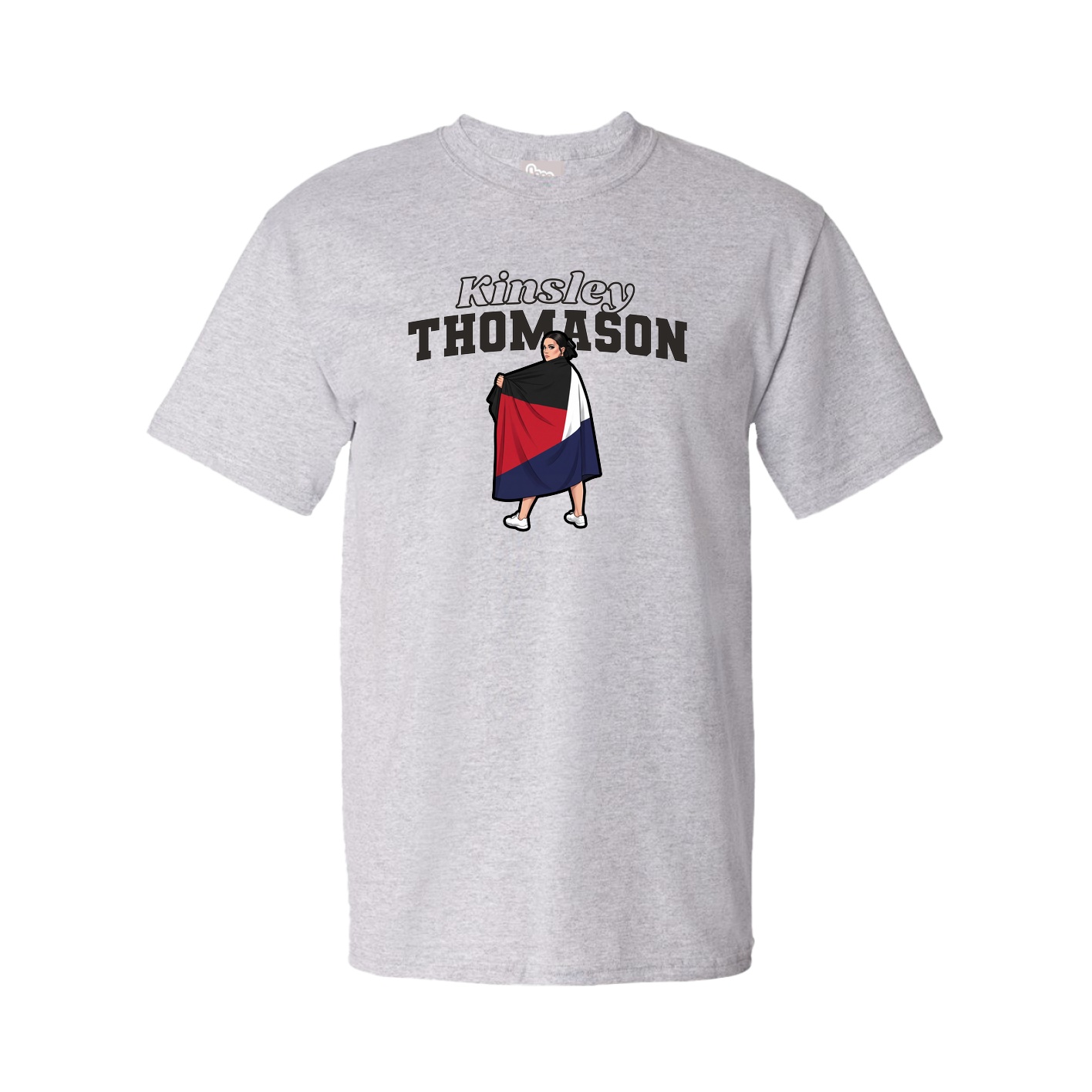 Tee — Name Arch in Grey