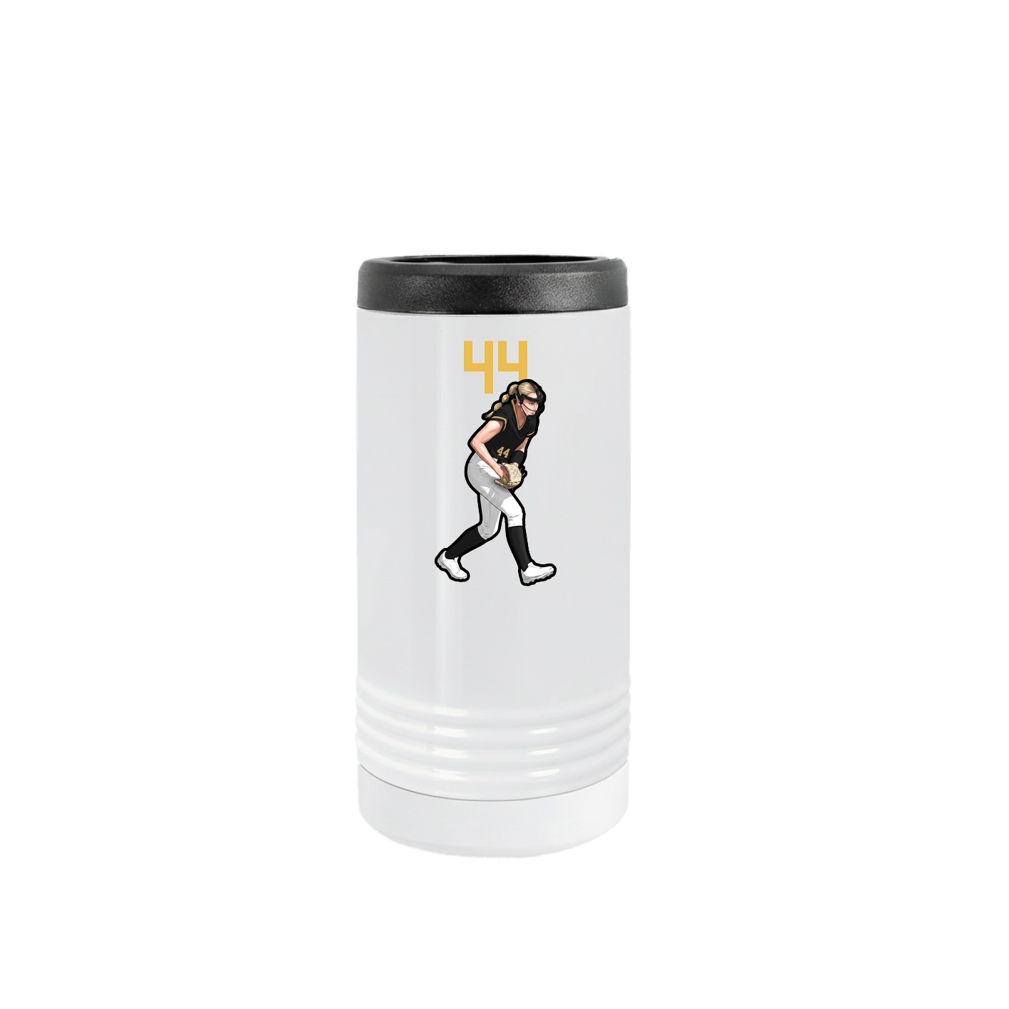 Slim Beverage Holder — Number Top in White