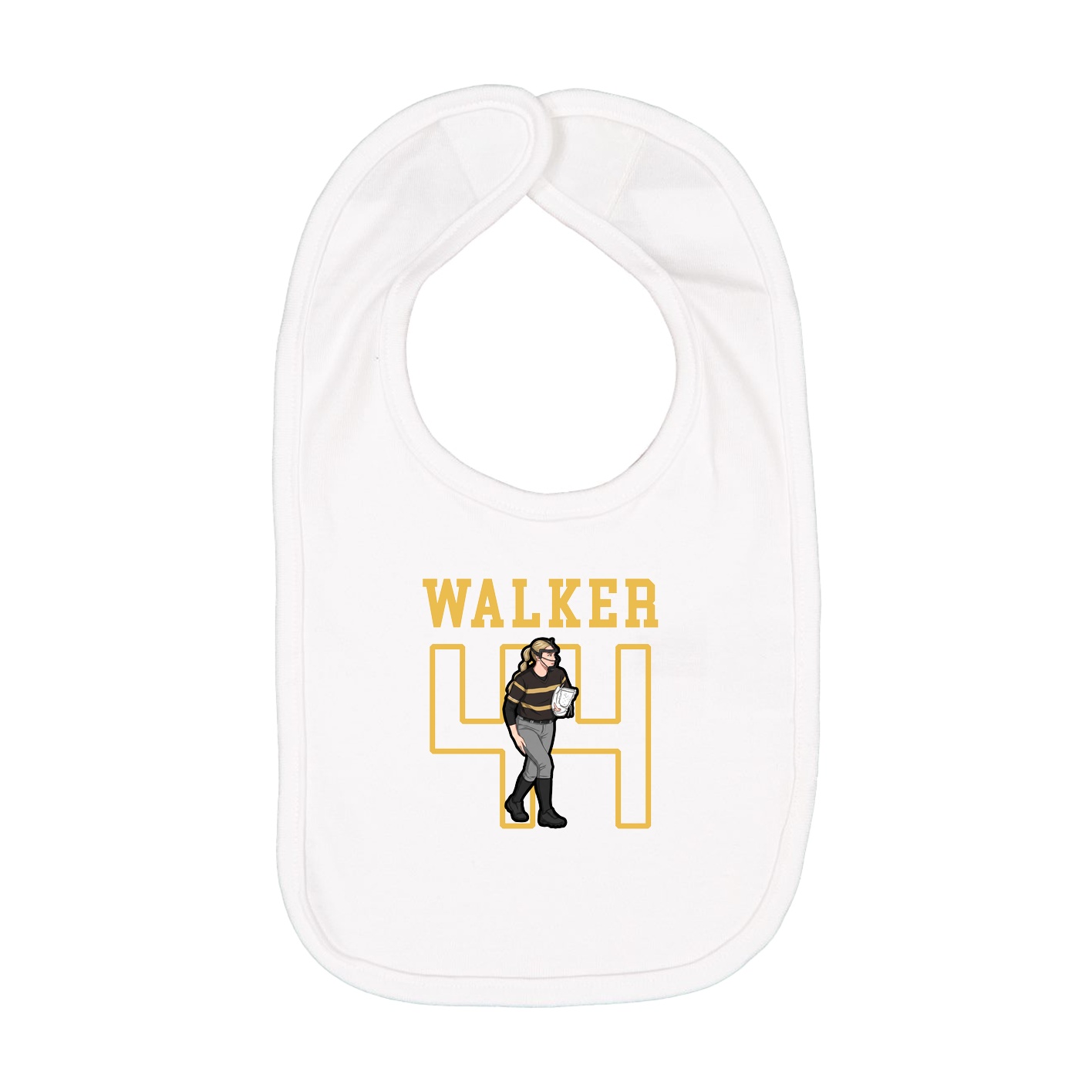 Infant Bib — Shirsey in White