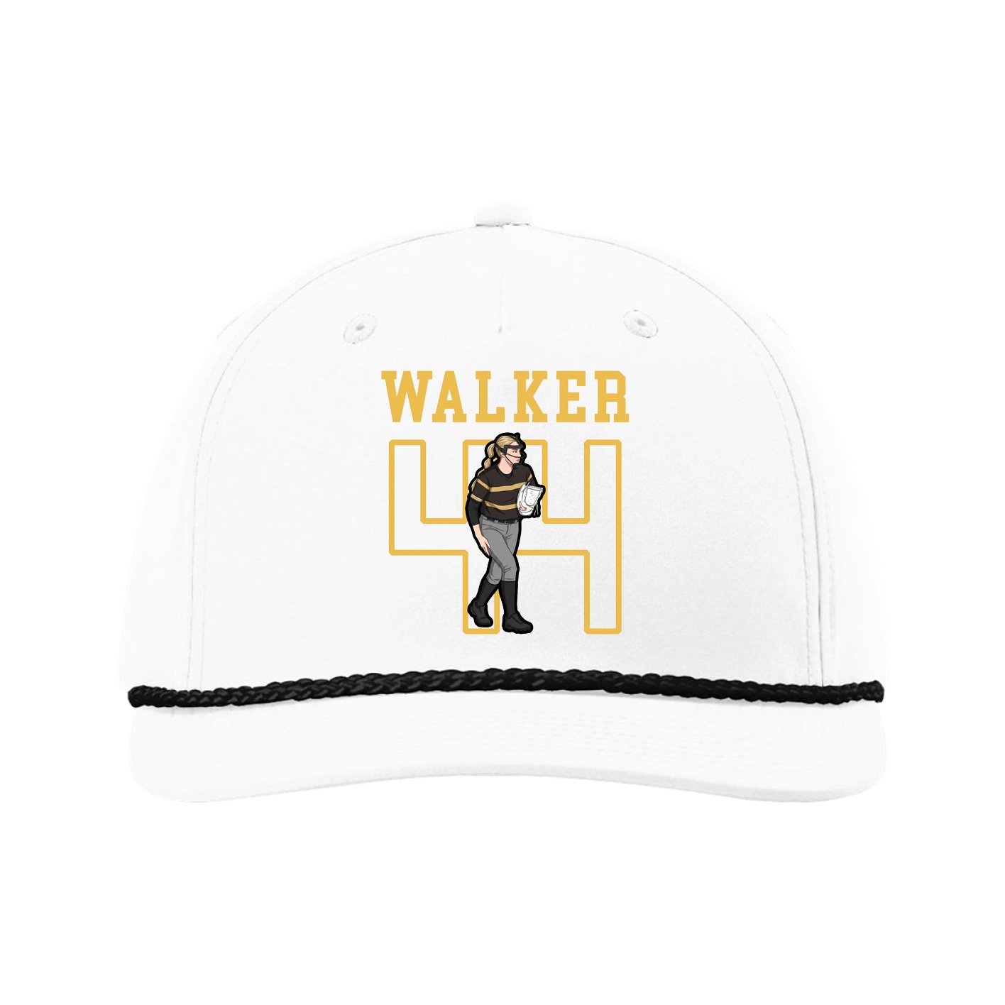 Five-Panel Classic Rope Cap — Shirsey in White