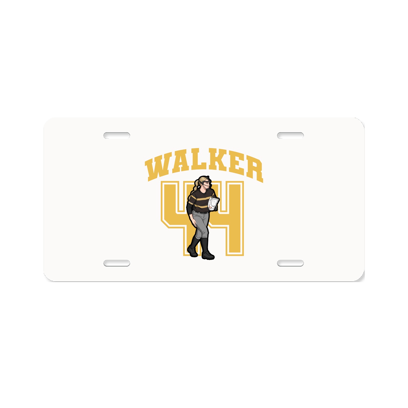 License Plate — Number in Classic