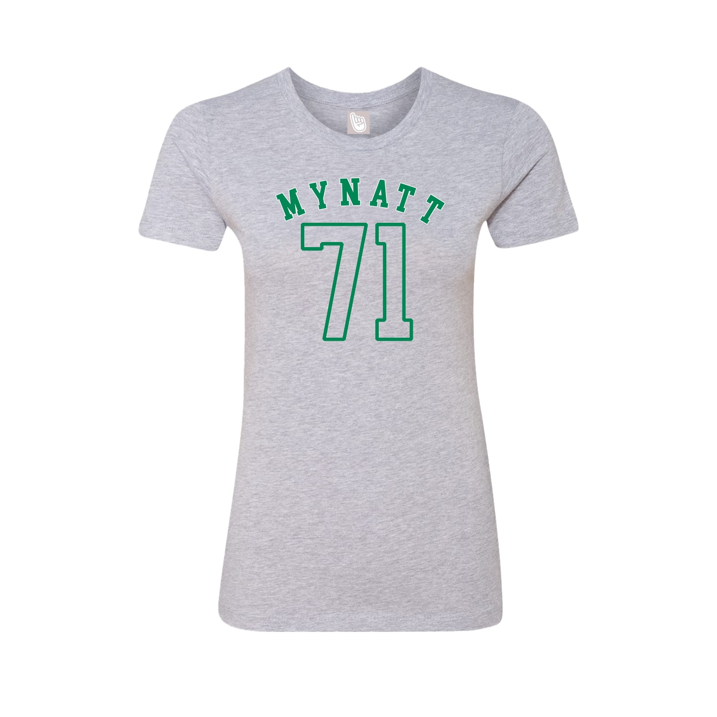 Fitted Women's Tee — Shirsey Arch in Grey