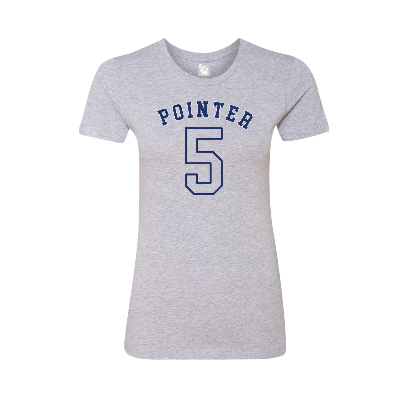 Fitted Women's Tee — Shirsey Arch in Grey