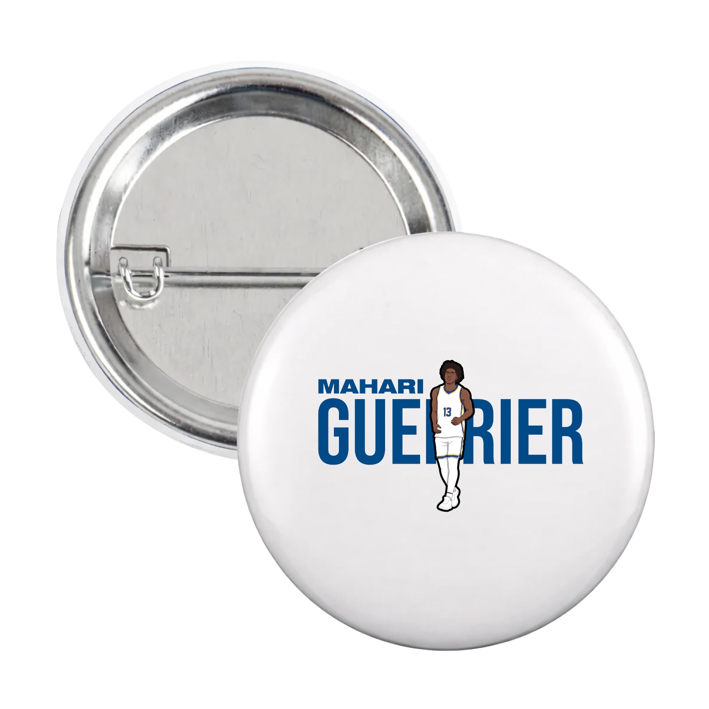 Game Day Button — Player Name in White
