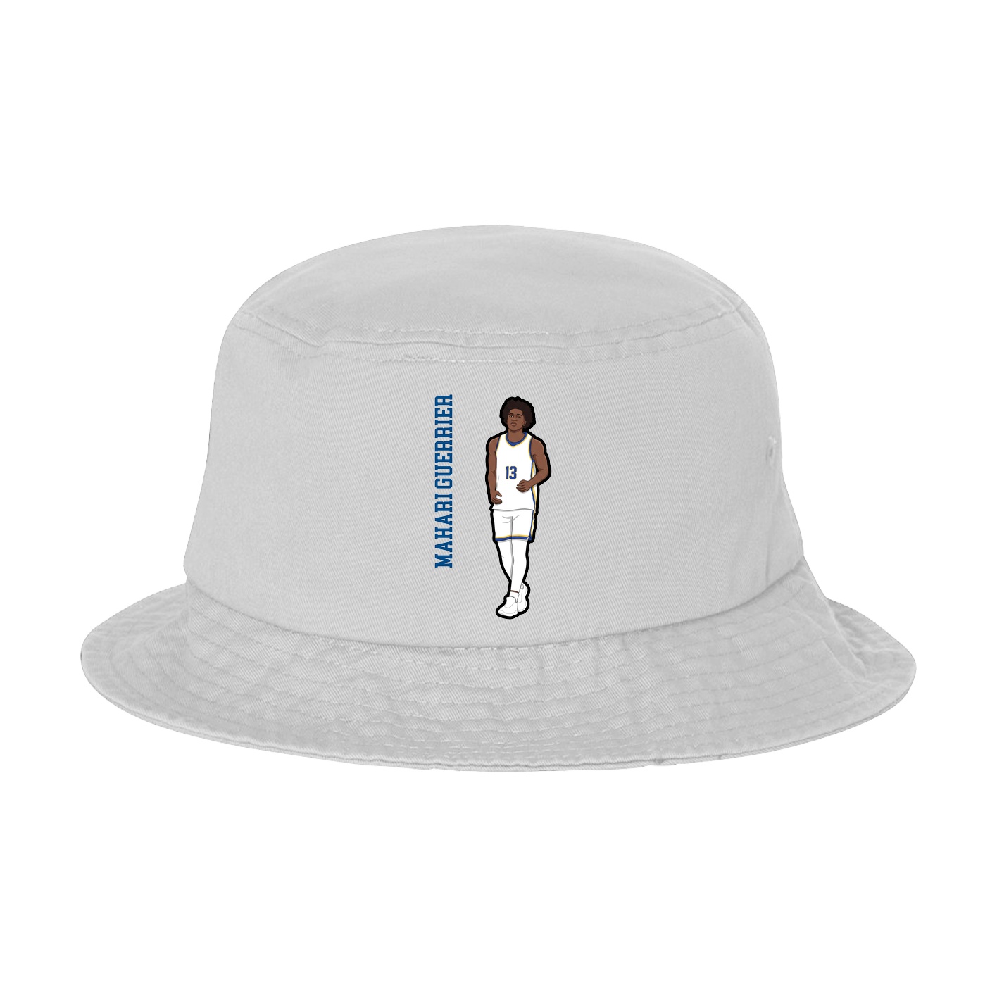 Bucket Cap — Name Vertical in White