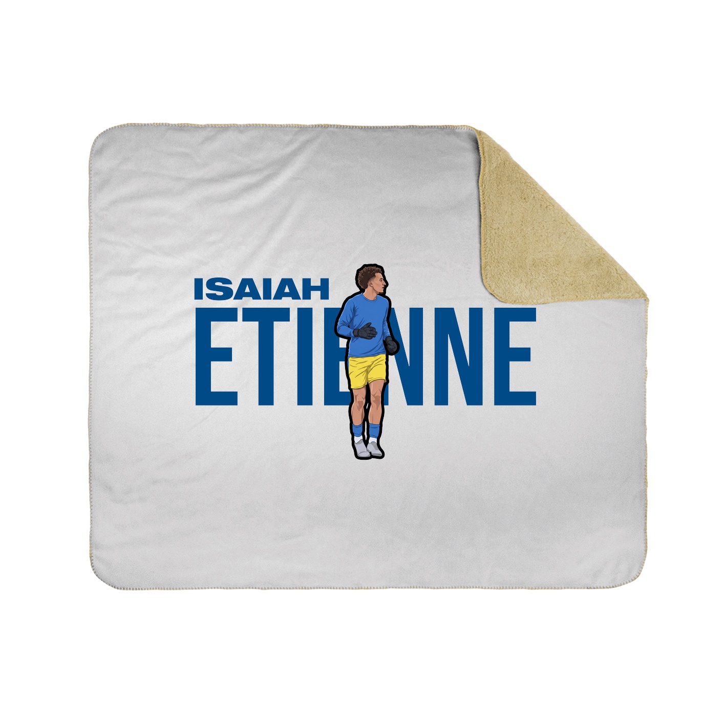 Throw Blanket — Player Name in White