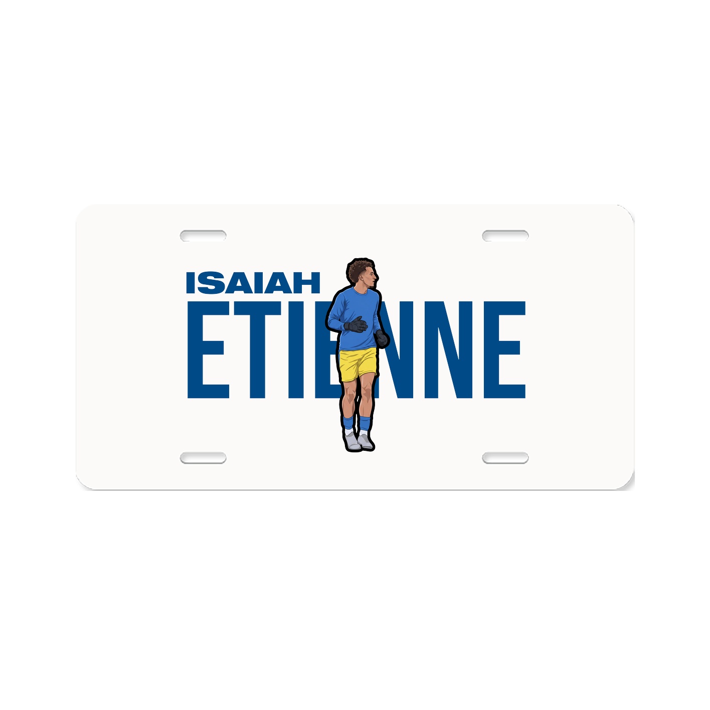 License Plate — Player Name in Classic