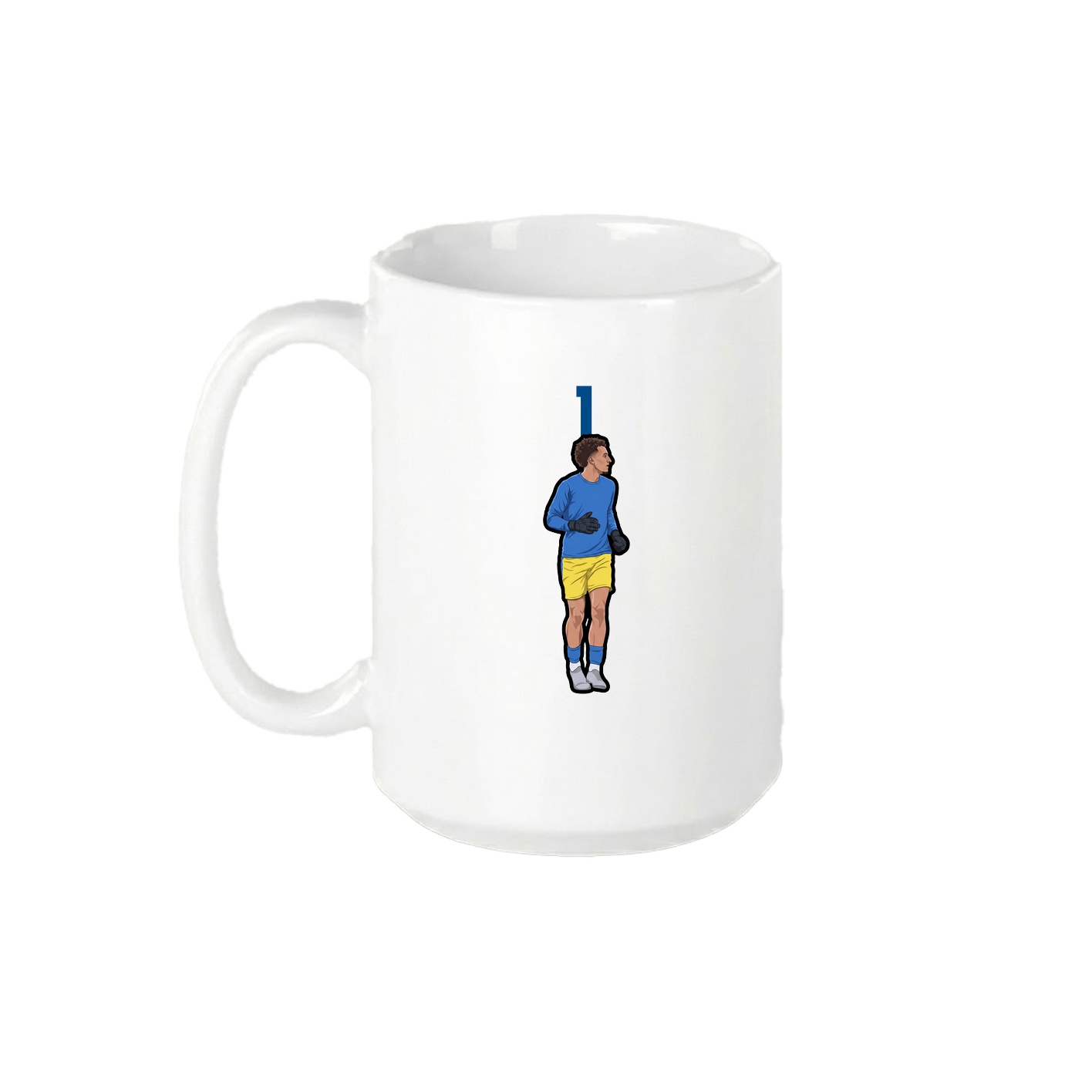 15oz Coffee Mug — Number Top in White