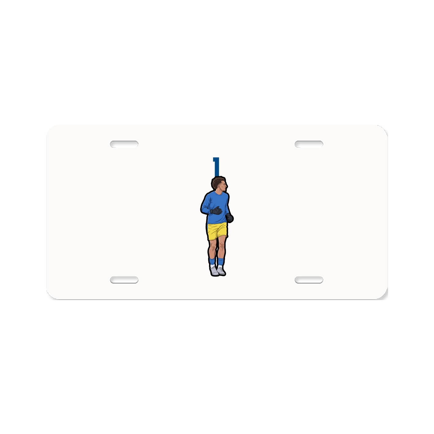 License Plate — Number Top in Classic