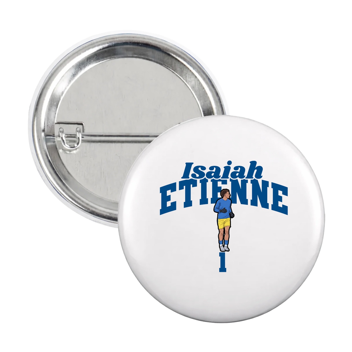 Game Day Button — Signature Arch in White