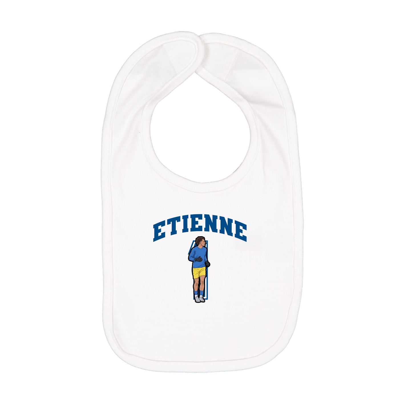 Infant Bib — Number in White
