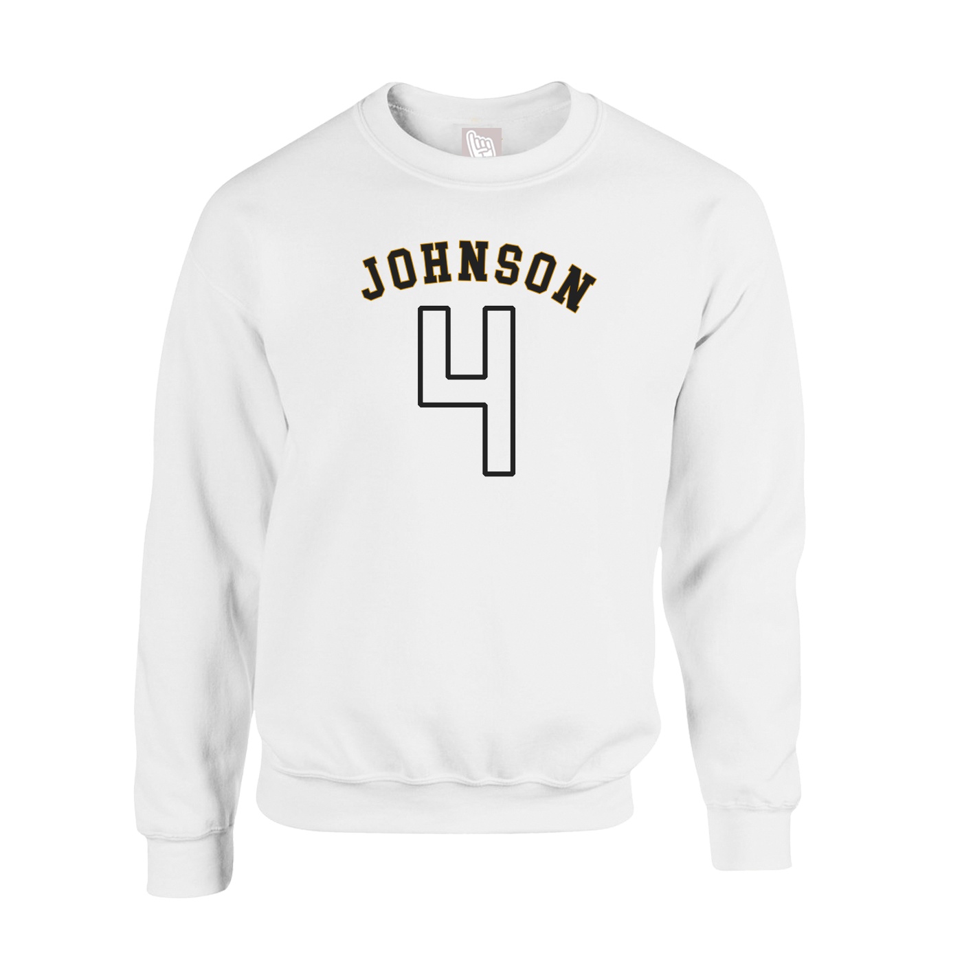 Fleece Crew — Shirsey Arch in White
