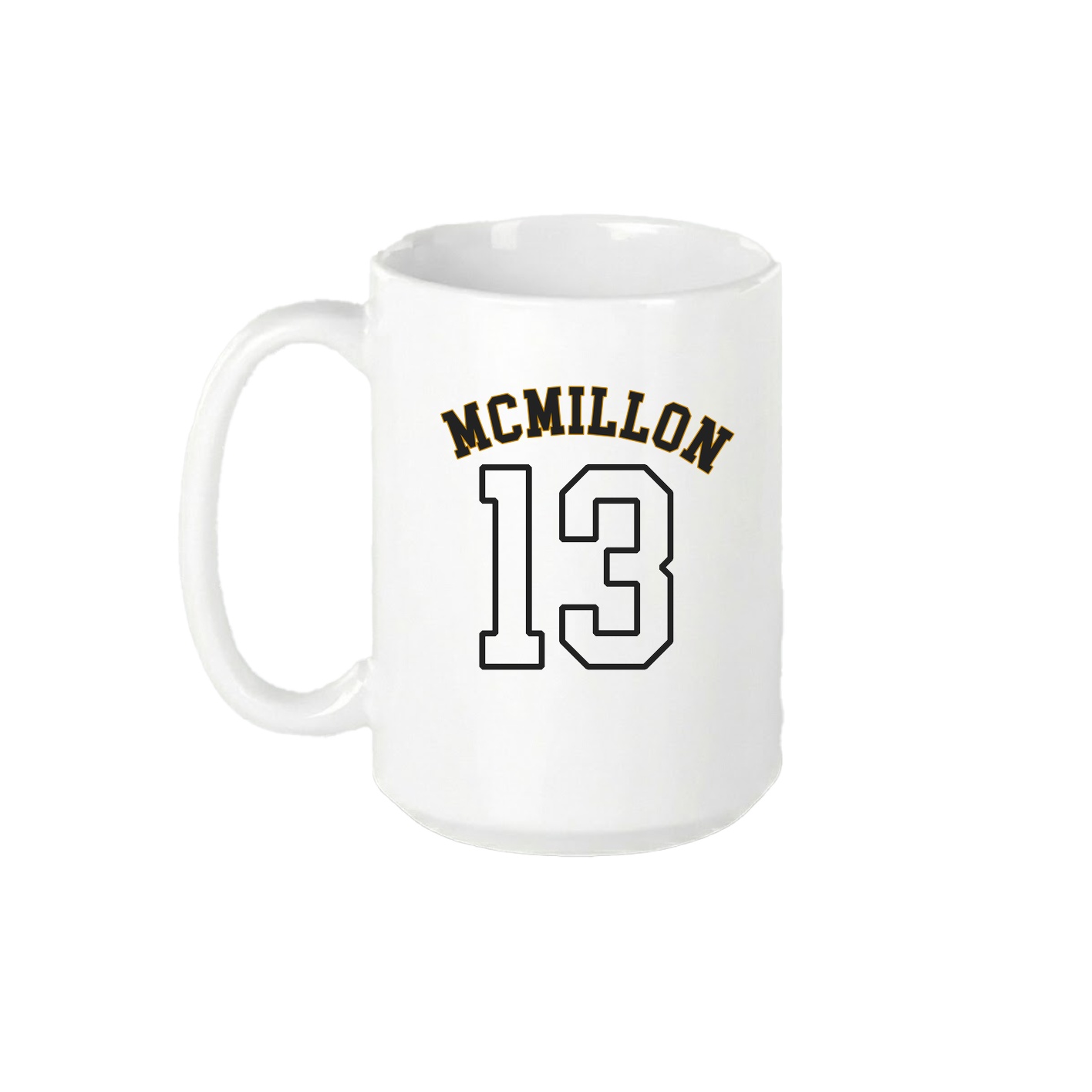 15oz Coffee Mug — Shirsey Arch in White