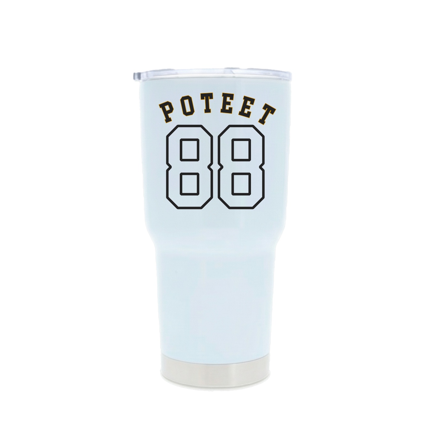 30oz Stainless Steel Tumbler — Shirsey Arch in White