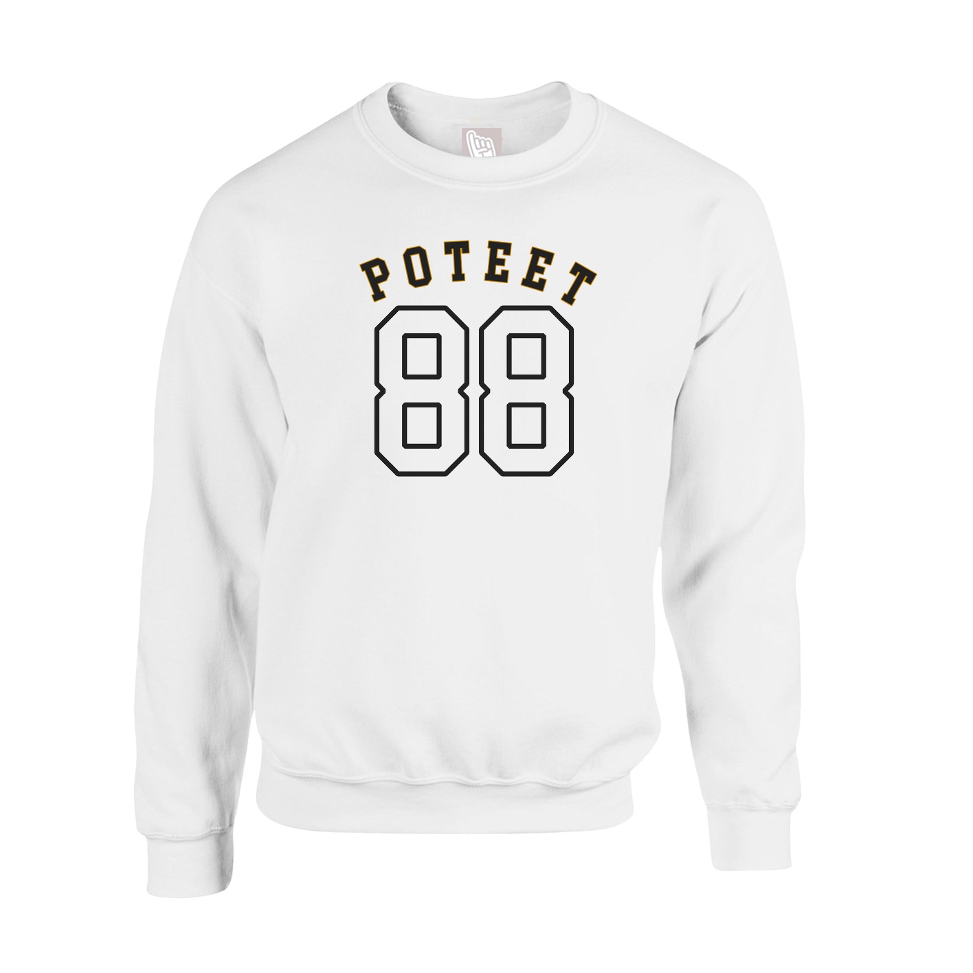 Fleece Crew — Shirsey Arch in White