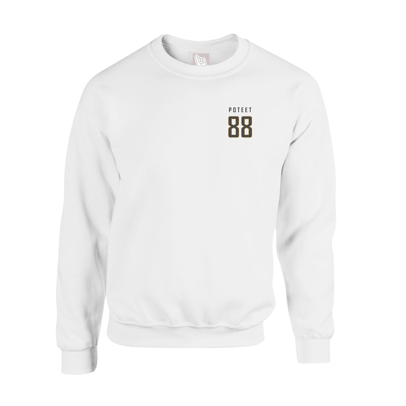 Fleece Crew — Mesh Shirsey in White