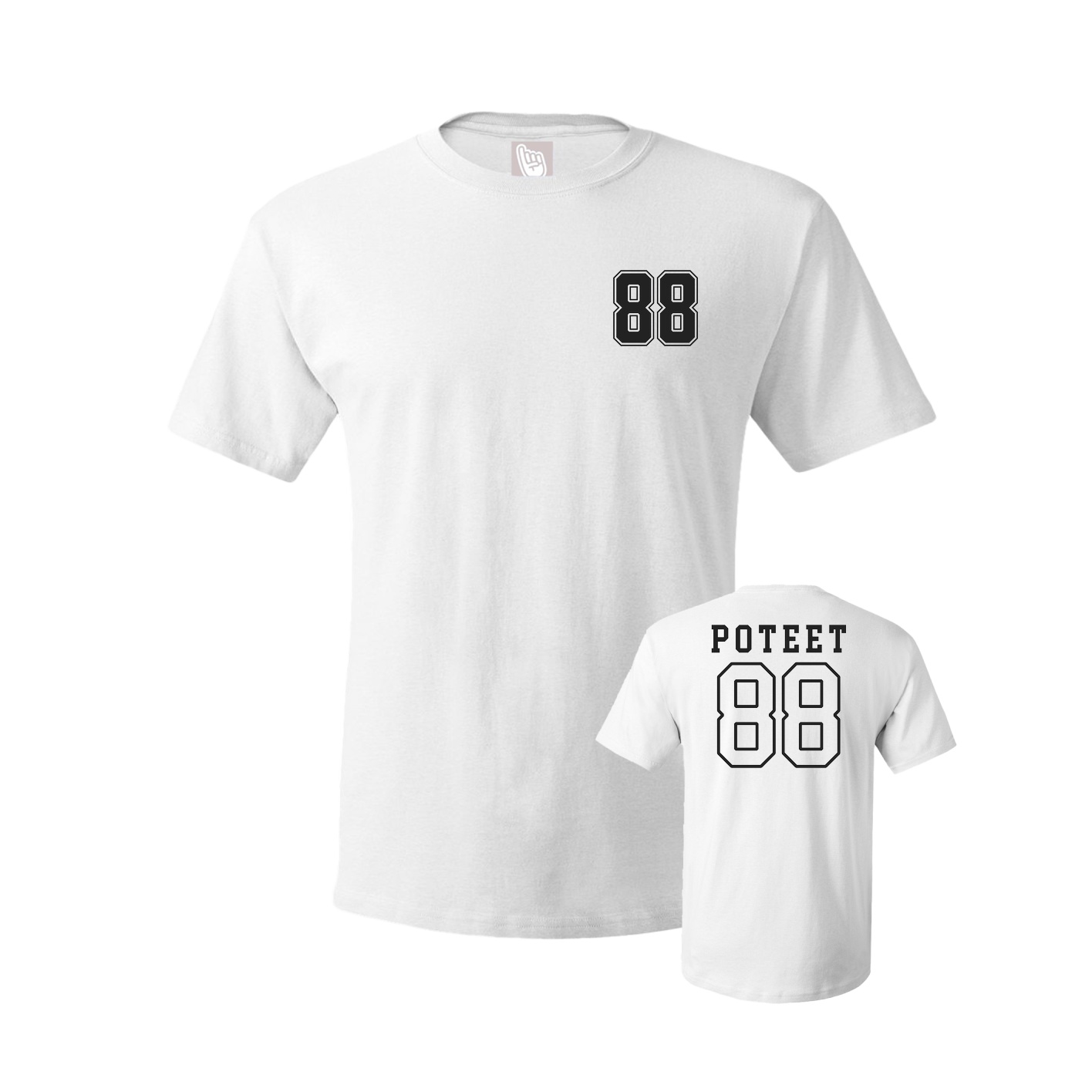 Tee — Chest Back in White