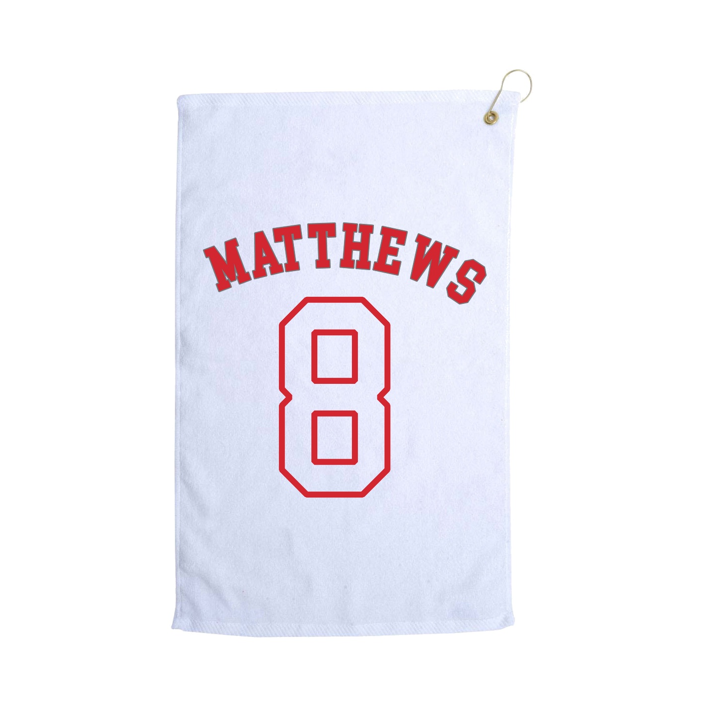 Golf Towel — Shirsey Arch in White