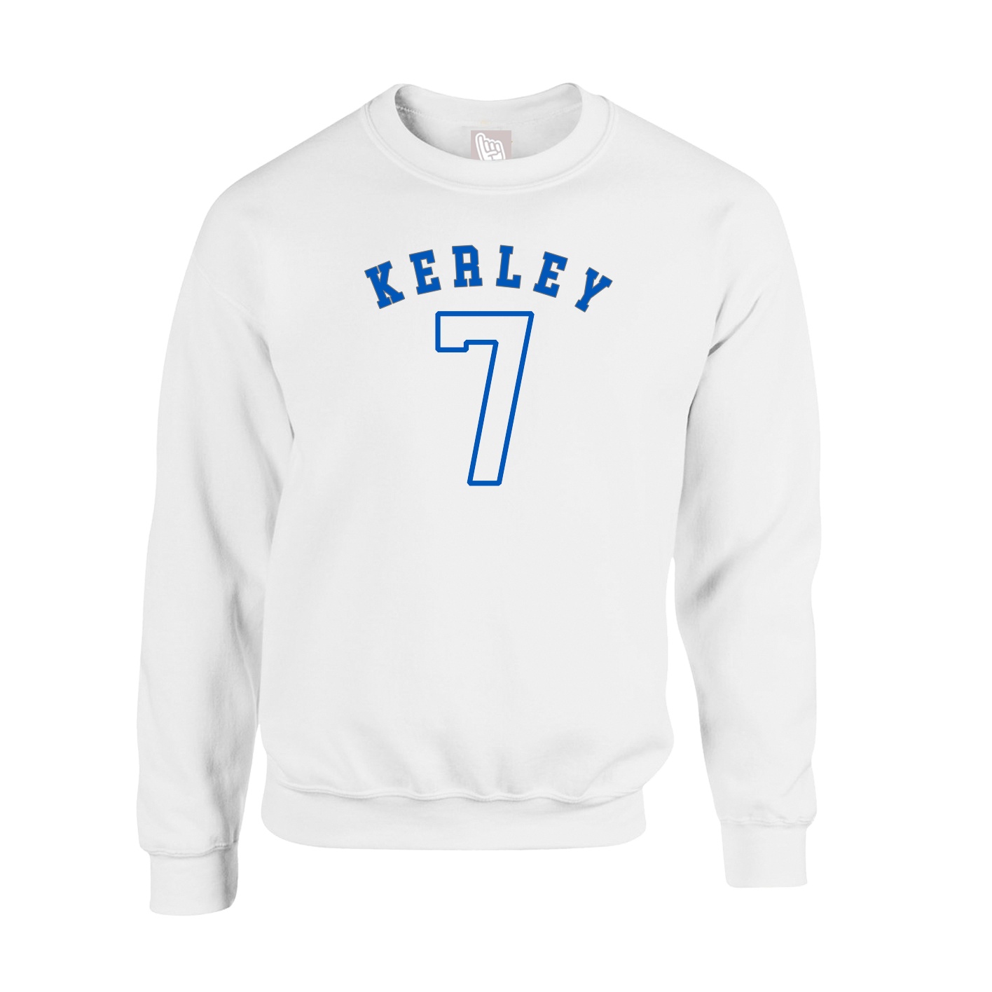 Fleece Crew — Shirsey Arch in White
