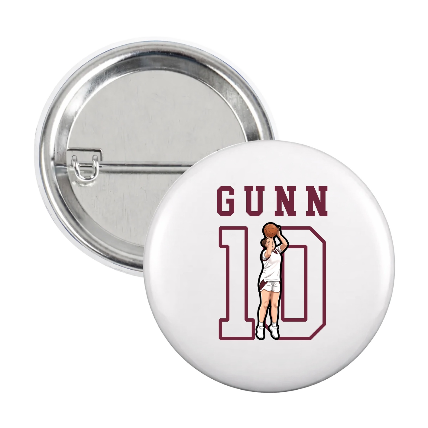 Game Day Button — Shirsey in White