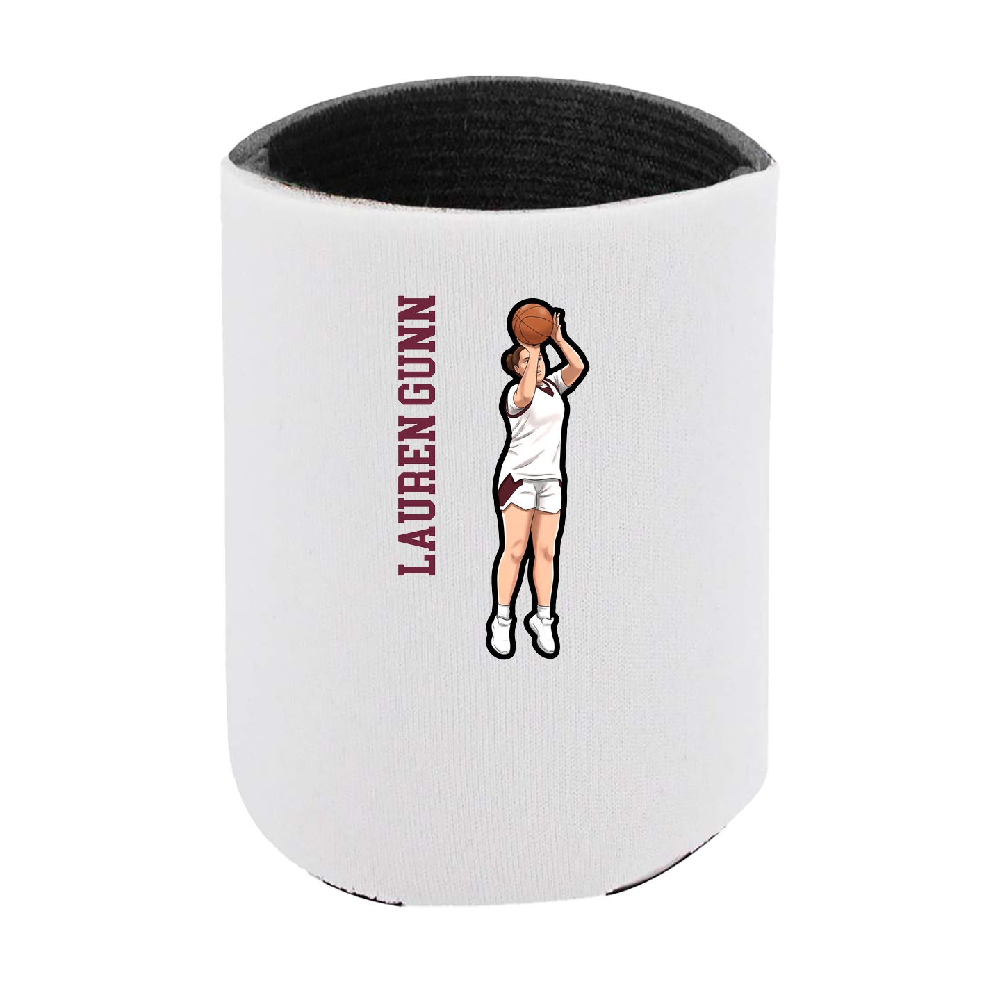 Can Holder — Name Vertical in White