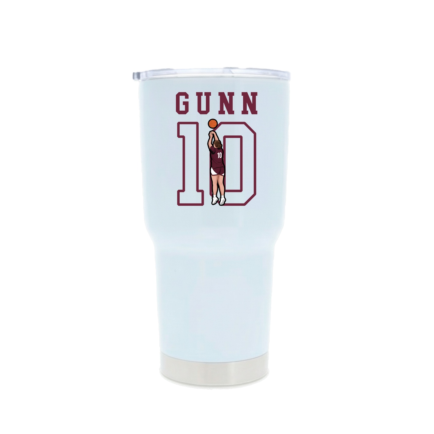 30oz Stainless Steel Tumbler — Shirsey in White