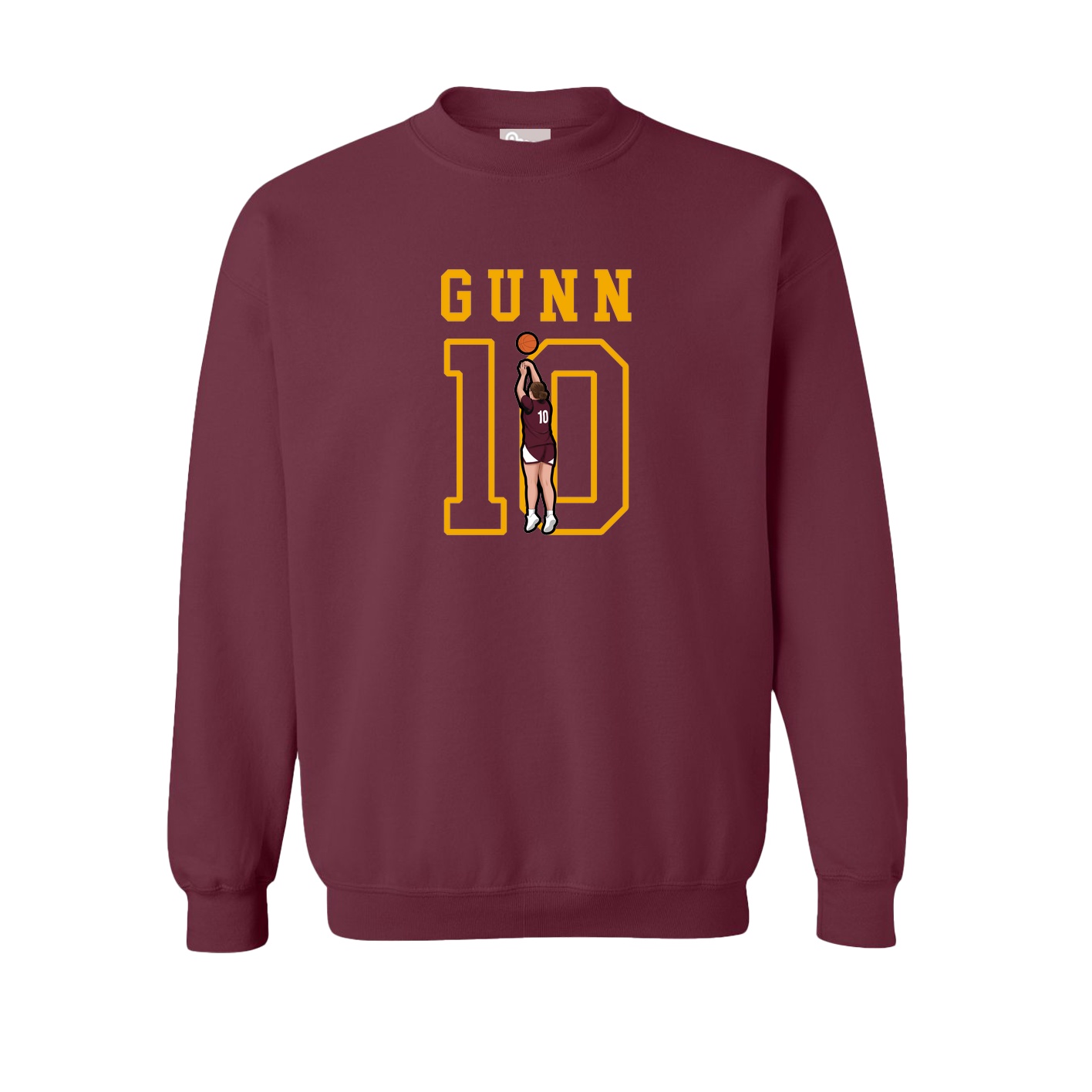Fleece Crew — Shirsey in Maroon