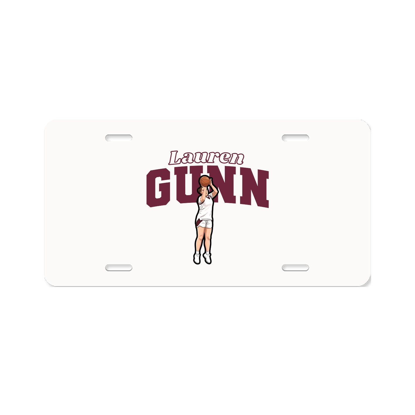 License Plate — Name Arch in Classic