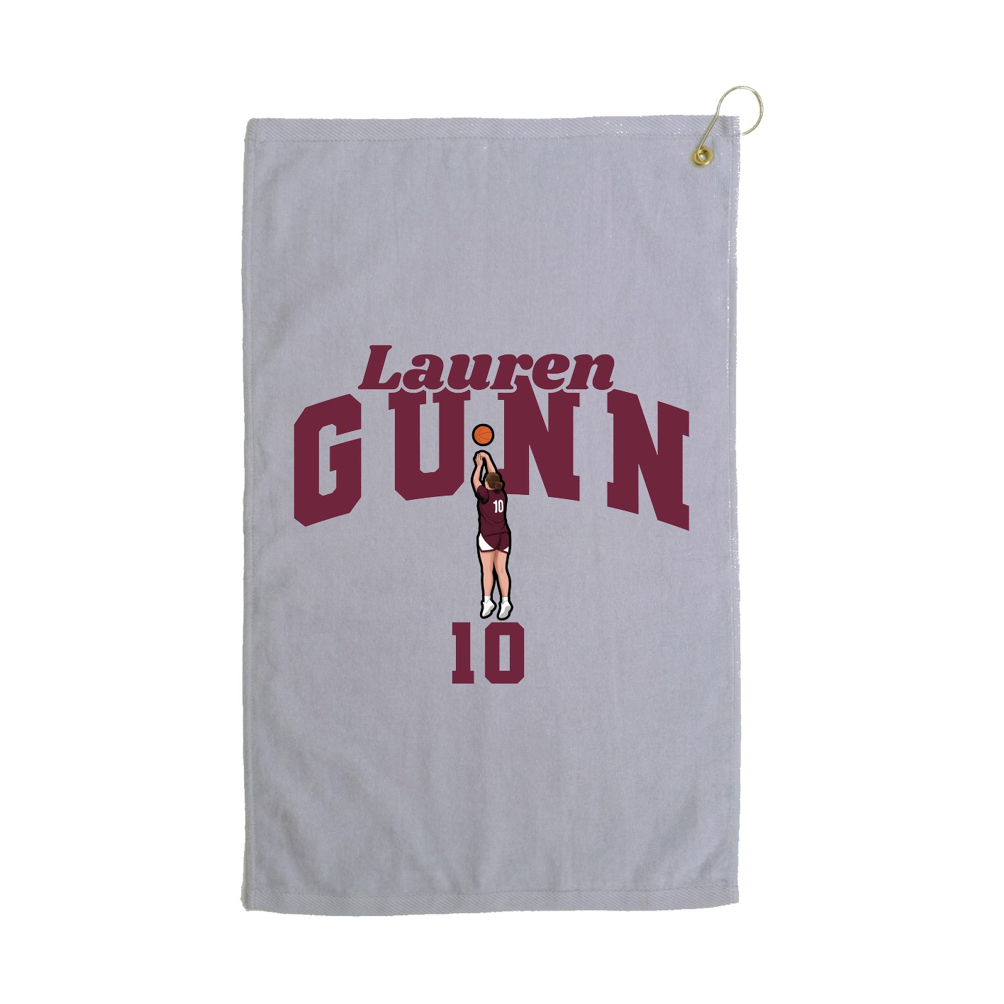 Golf Towel — Signature Arch in Grey