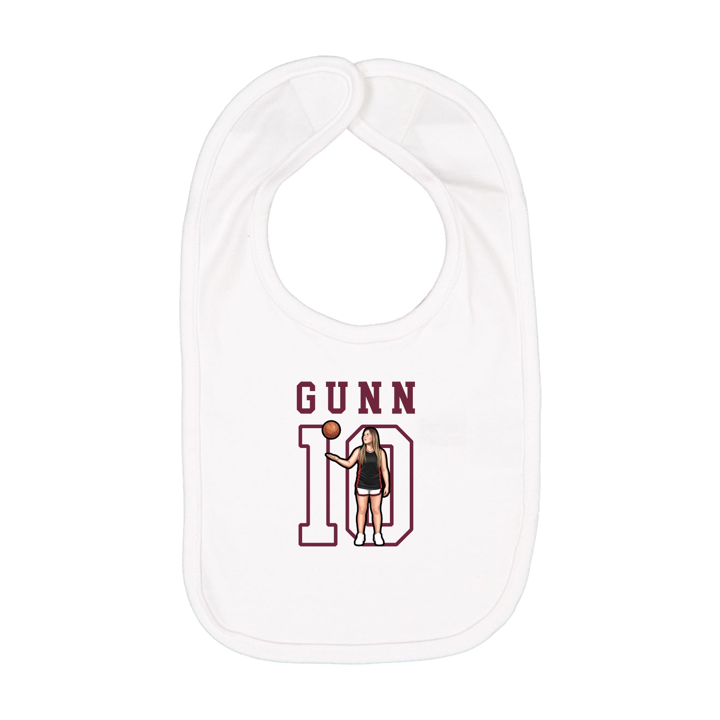 Infant Bib — Shirsey in White