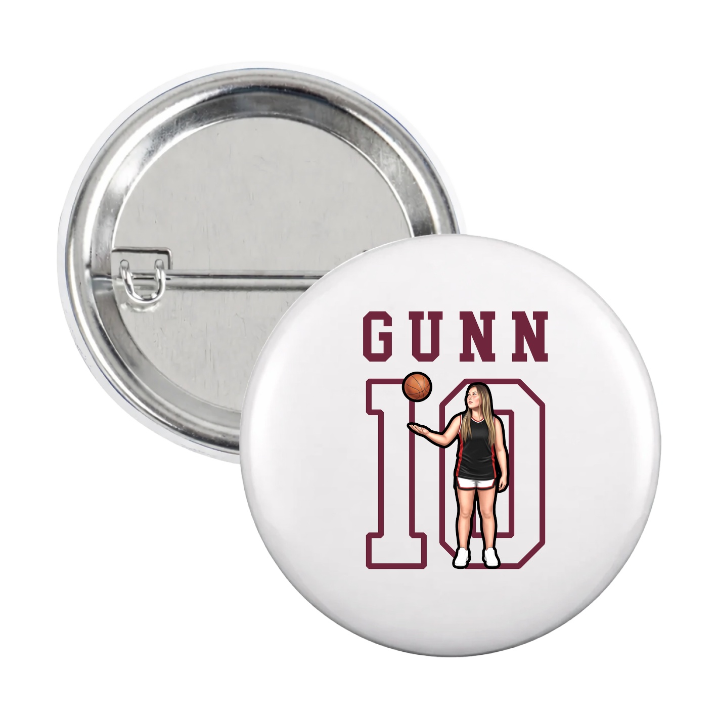 Game Day Button — Shirsey in White