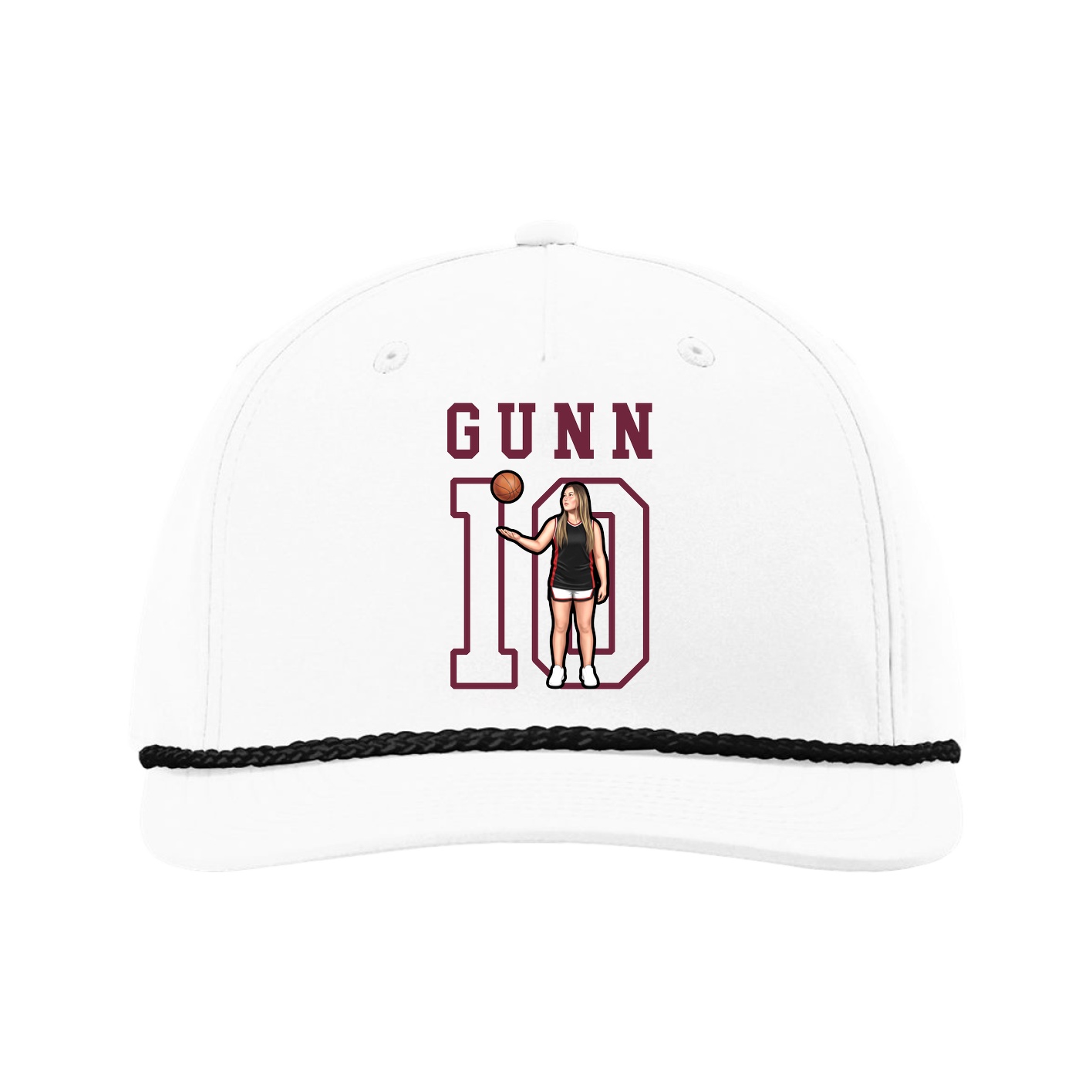 Five-Panel Classic Rope Cap — Shirsey in White