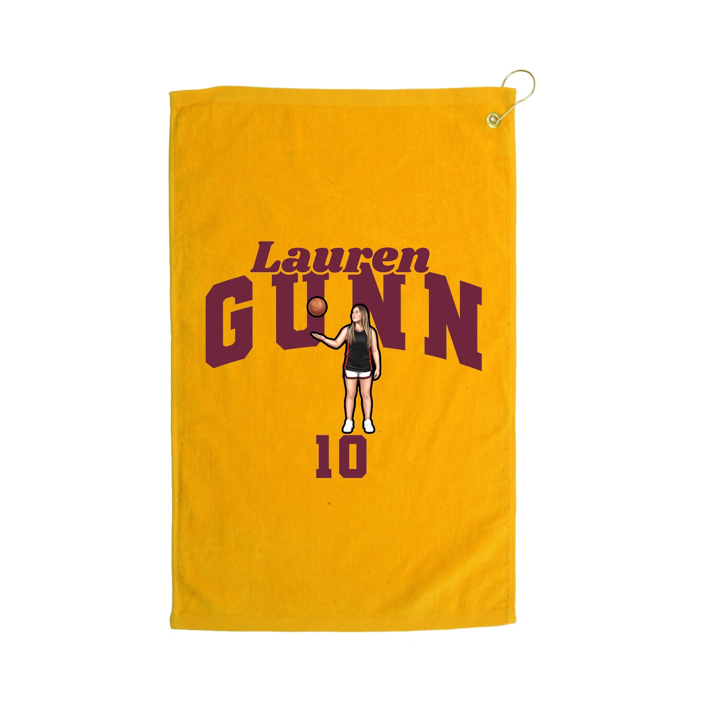 Golf Towel — Signature Arch in Gold