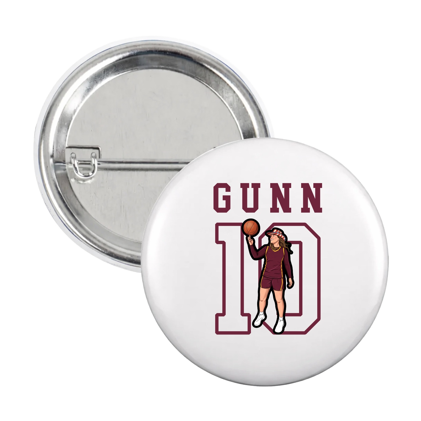 Game Day Button — Shirsey in White