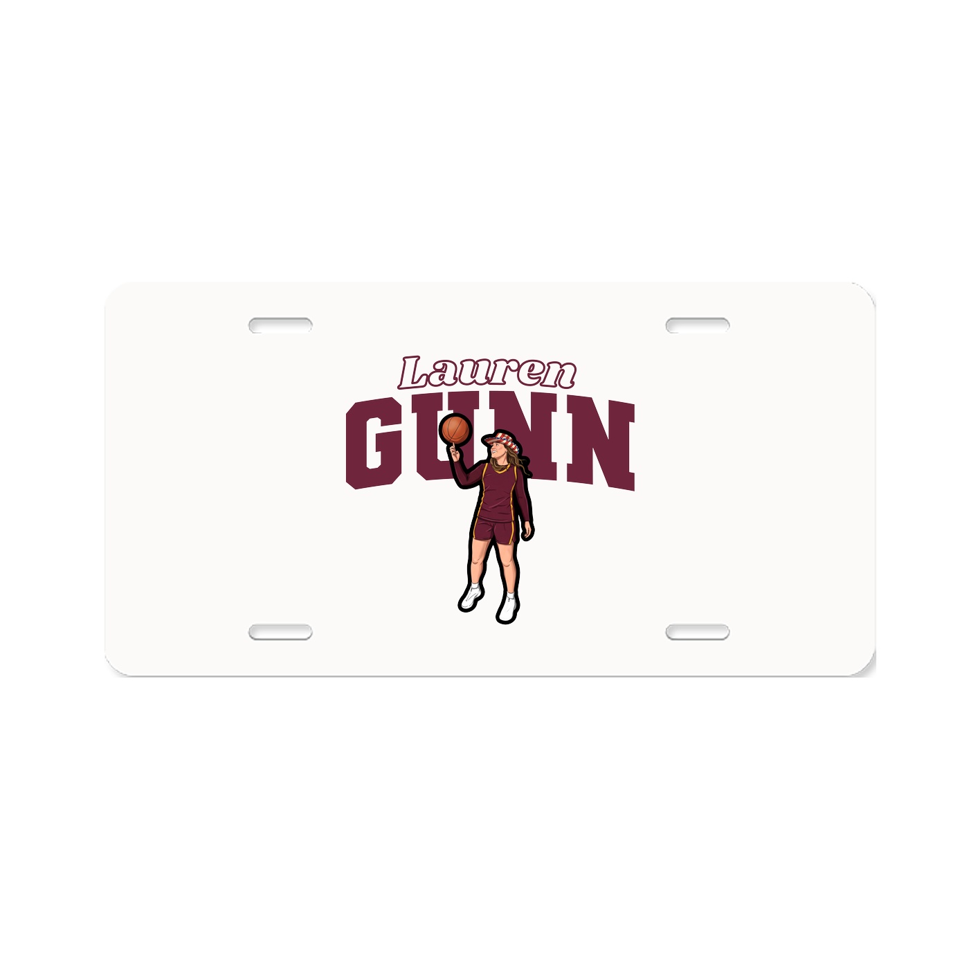 License Plate — Name Arch in Classic