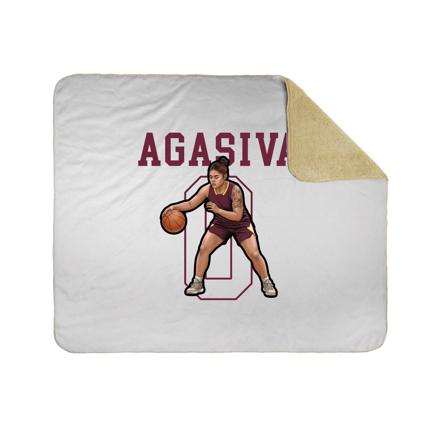 Throw Blanket — Shirsey in White